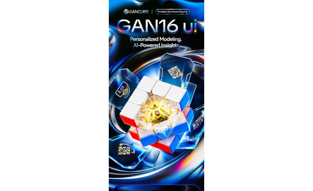 GAN 16 ui 3x3 Max (Magnetic, MagLev, Core Magnets, UV Coated) - Bluetooth Smart Cube - Image 3