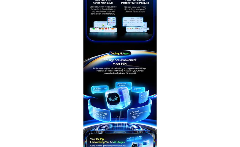 GAN 16 ui 3x3 Max (Magnetic, MagLev, Core Magnets, UV Coated) - Bluetooth Smart Cube - Image 6