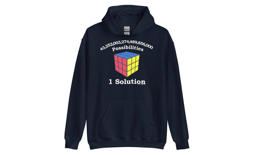 43 Quintillion (Dark) - Rubik's Cube Hoodie - Image 2