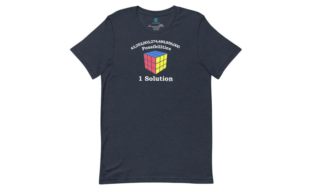 43 Quintillion Possibilities (Dark) - Rubik's Cube Shirt