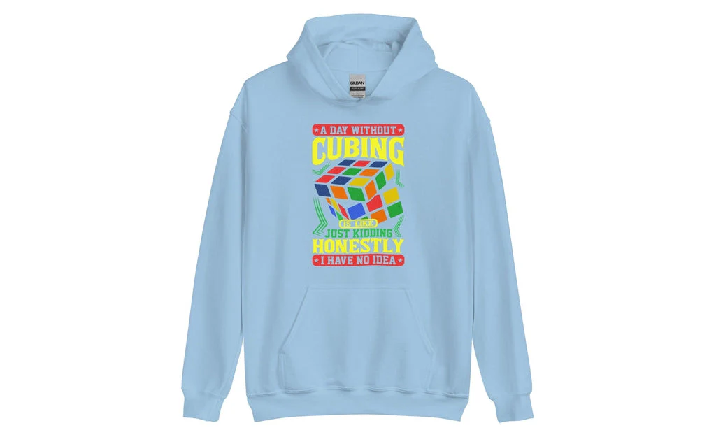 A Day Without Cubing - Rubik's Cube Hoodie - Image 6