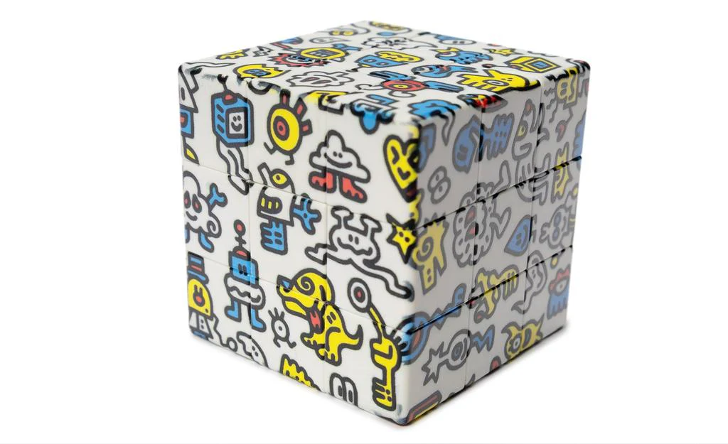 Ziina Star Alien Graffiti 3x3 (UV Printed) - 5.5cm
