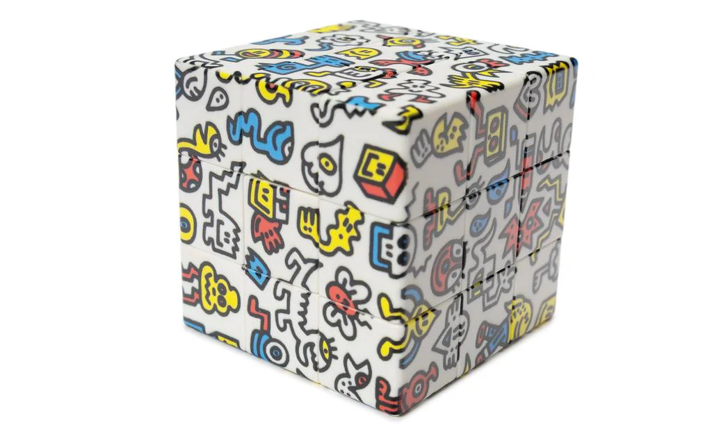 Ziina Star Alien Graffiti 3x3 (UV Printed) - 5.5cm - Image 2