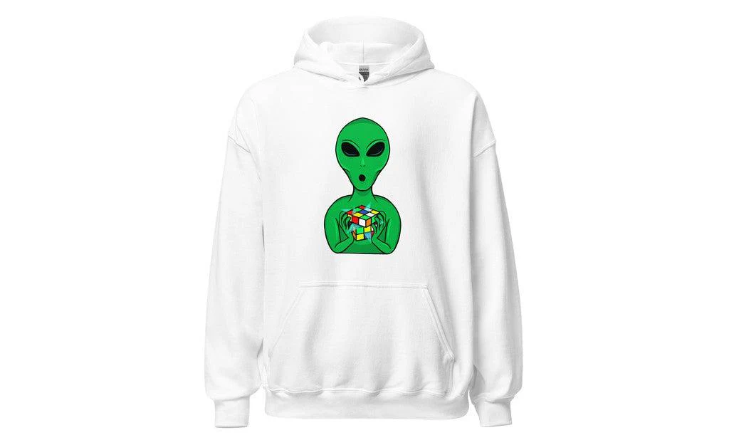 Alien Speedcuber - Rubik's Cube Hoodie - Image 13