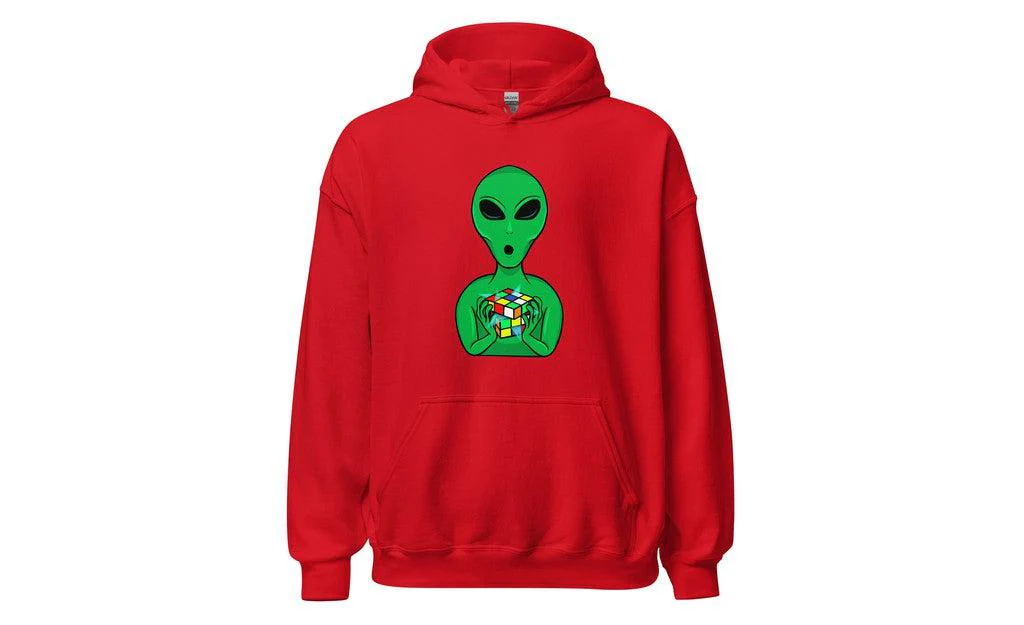 Alien Speedcuber - Rubik's Cube Hoodie - Image 3