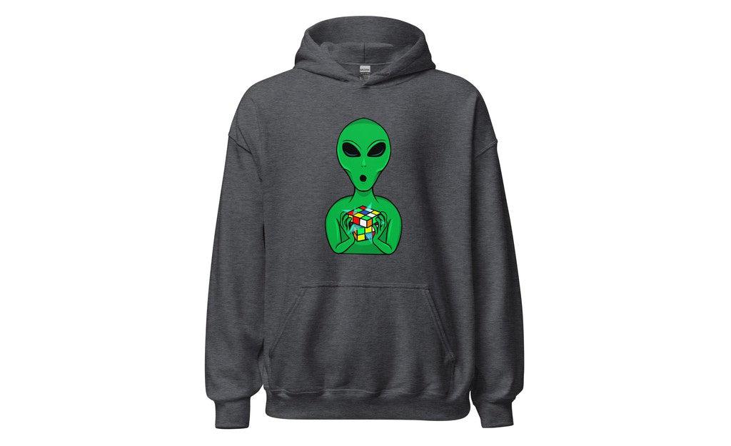 Alien Speedcuber - Rubik's Cube Hoodie - Image 4