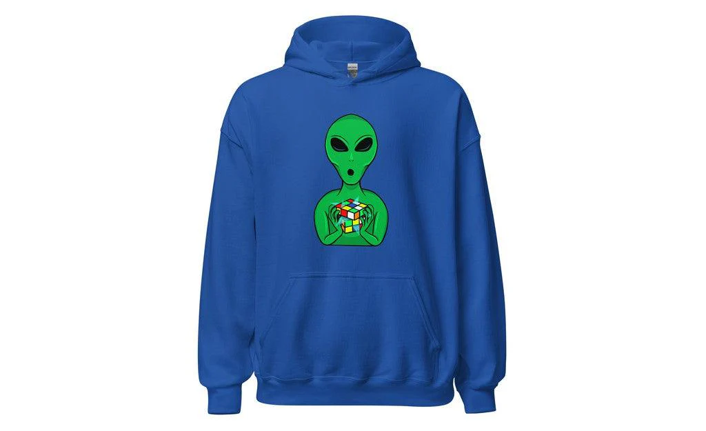 Alien Speedcuber - Rubik's Cube Hoodie - Image 5