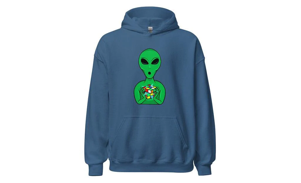 Alien Speedcuber - Rubik's Cube Hoodie - Image 6