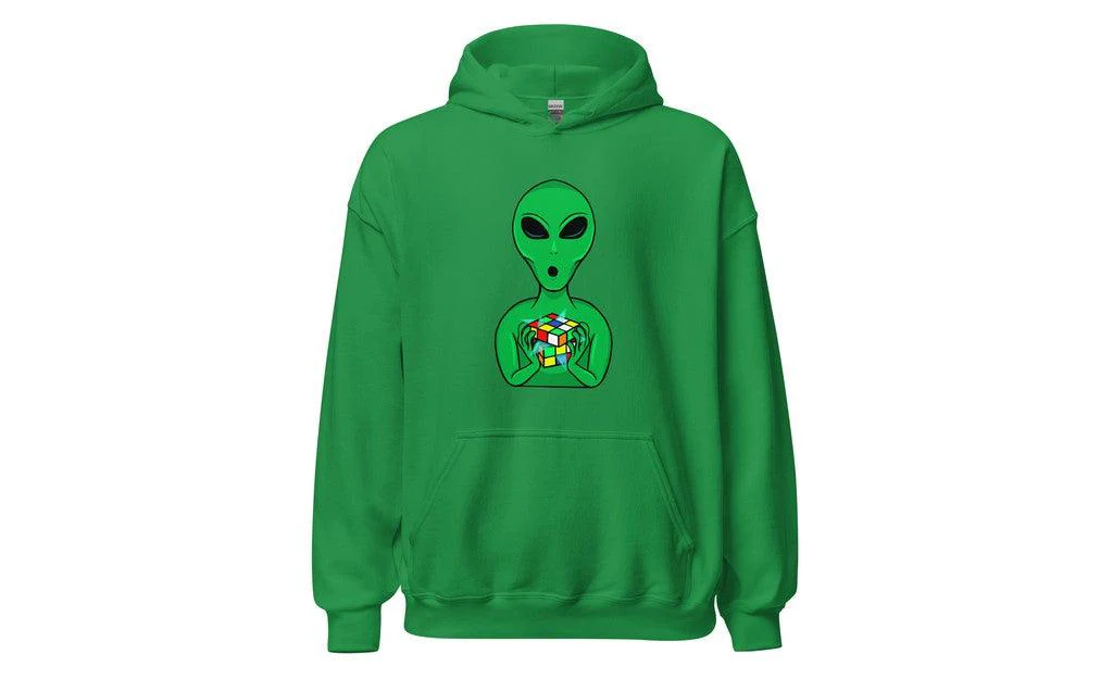 Alien Speedcuber - Rubik's Cube Hoodie - Image 7