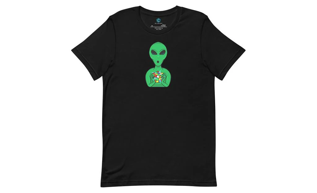 Alien Speedcuber - Rubik's Cube Shirt - Image 3