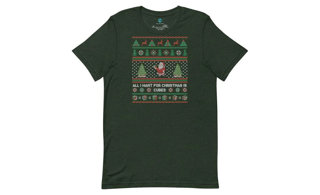 All I Want for Christmas is Cubes - Rubik's Cube Shirt
