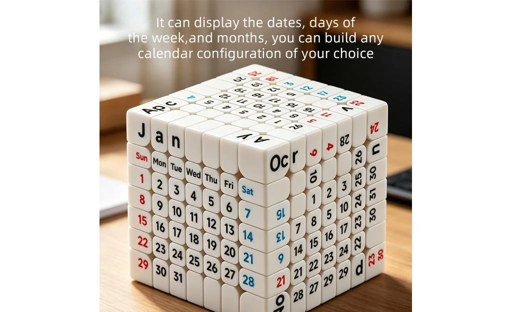 Ziina Star Calendar 7x7 (UV Printed) - White - Image 6