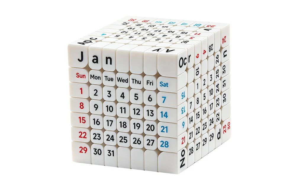 Ziina Star Calendar 7x7 (UV Printed) - White - Image 8