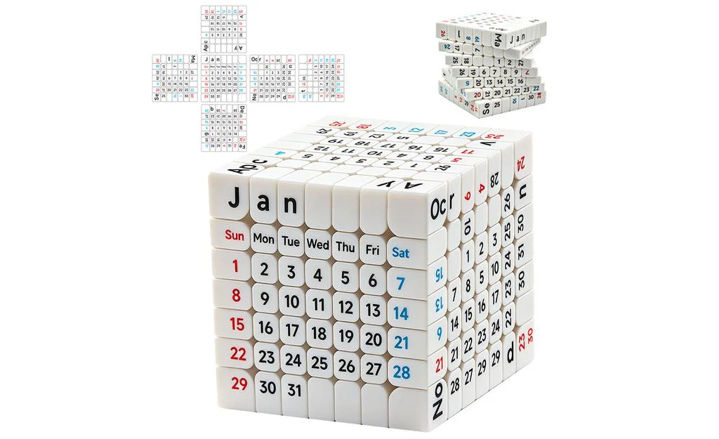 Ziina Star Calendar 7x7 (UV Printed) - White - Image 9