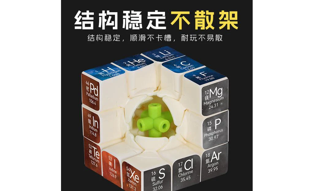 Ziina Star Chemical Elements 3x3 (UV Printed) - Type B, No. 55-108 - Image 8
