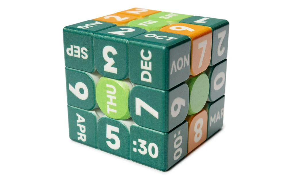 Ziina Star Clock & Calendar 3x3 (UV Printed) - 5.5cm - Image 2