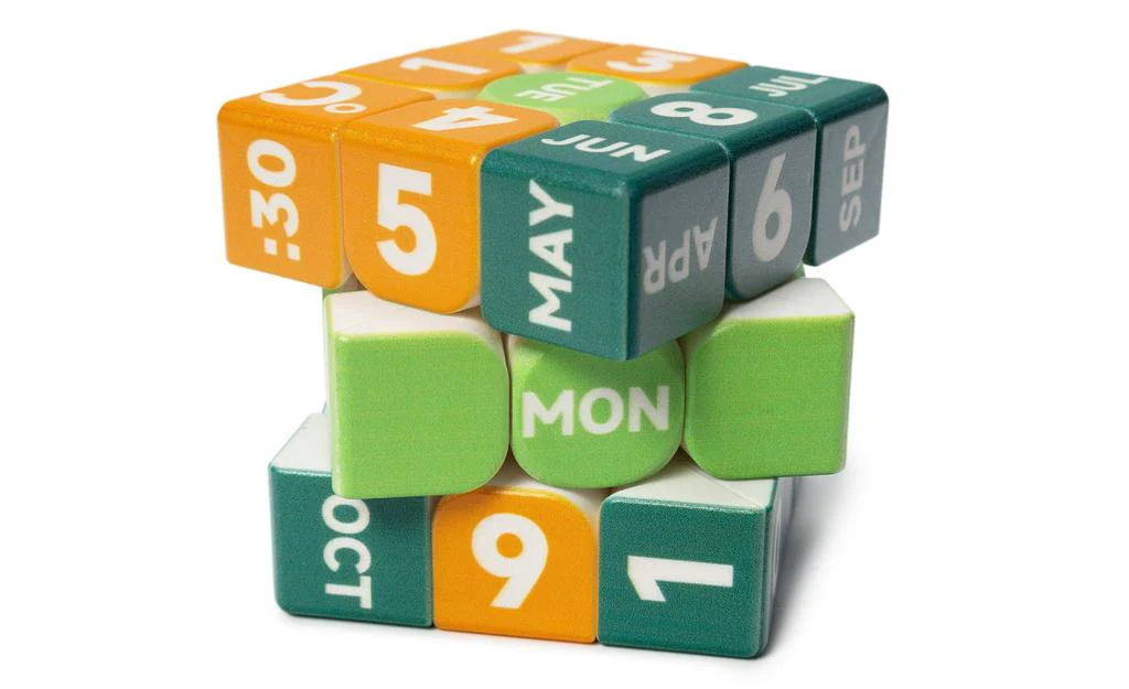Ziina Star Clock & Calendar 3x3 (UV Printed) - 5.5cm - Image 3
