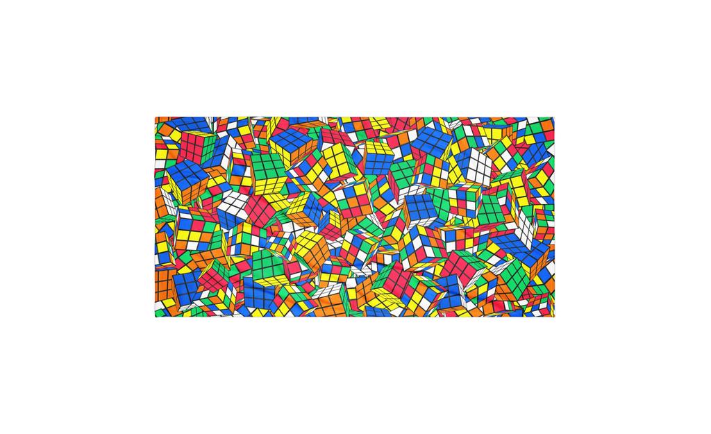 Crazy Rubik's Cube Beach Towel - Image 2