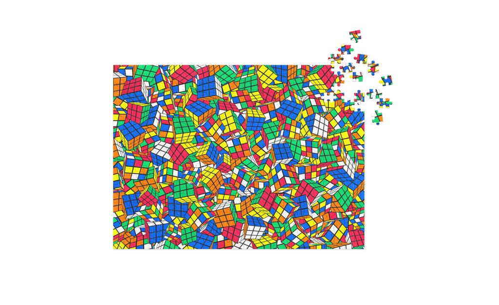 Crazy Rubik's Cube Jigsaw Puzzle with Tin - Image 2