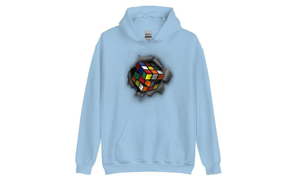 Cube Bursting Through - Rubik's Cube Hoodie - Image 8