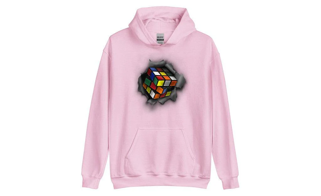 Cube Bursting Through - Rubik's Cube Hoodie - Image 9