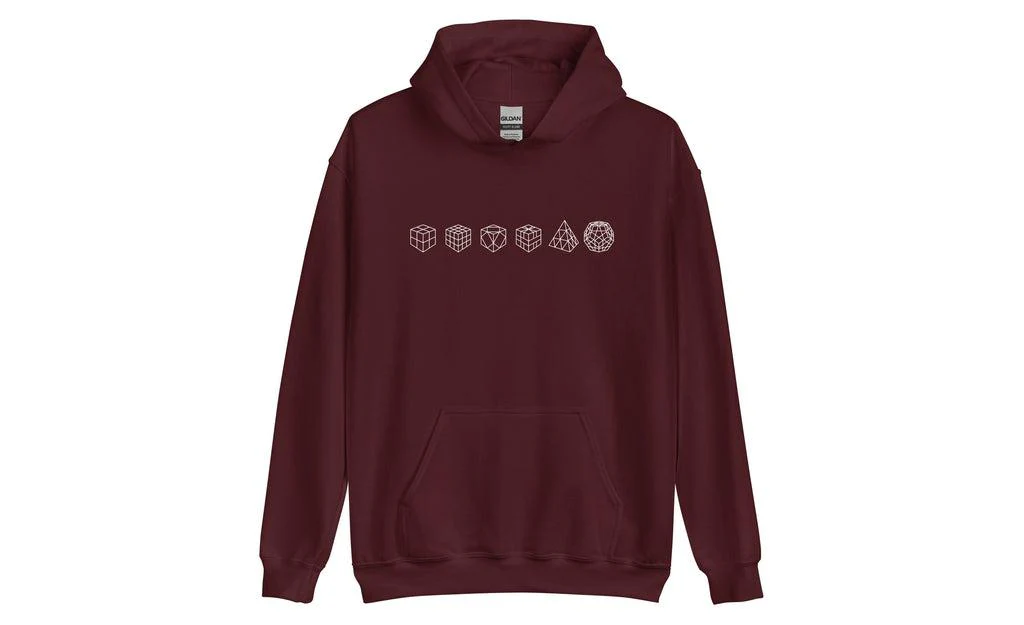 Cube Lineup (Dark) - Rubik's Cube Hoodie - Image 3