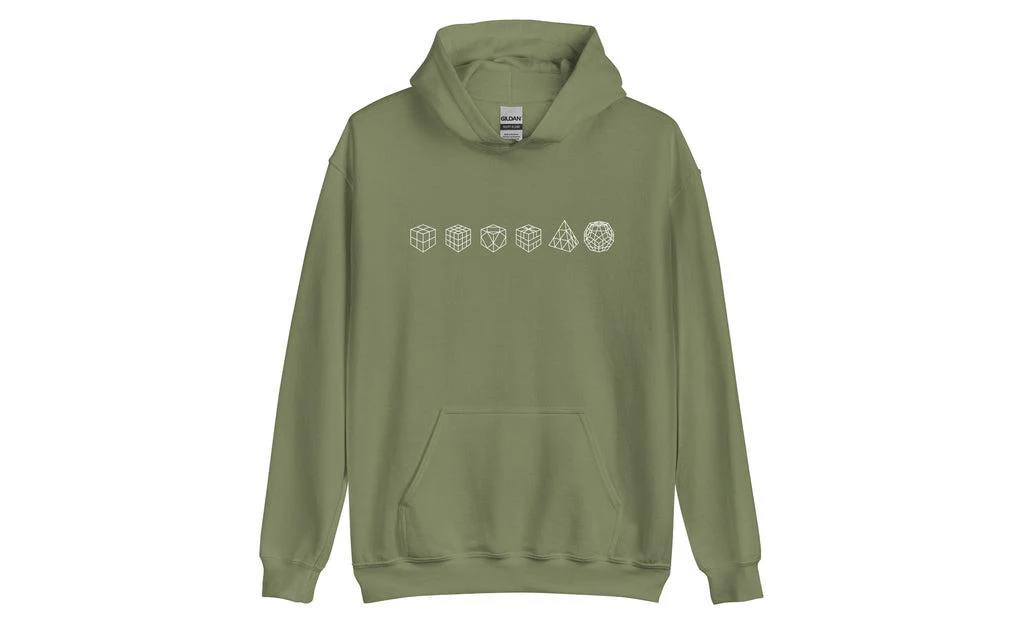 Cube Lineup (Dark) - Rubik's Cube Hoodie - Image 5