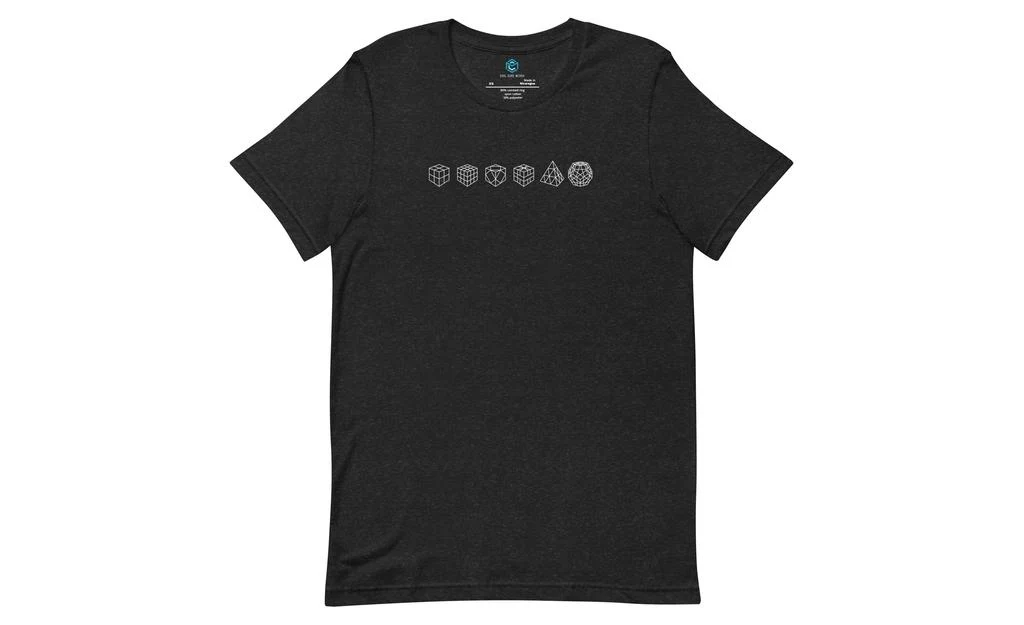 Cube Lineup (Dark) - Rubik's Cube Shirt - Image 2