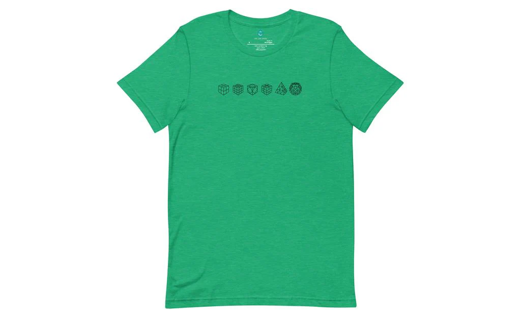 Cube Lineup (Light) - Rubik's Cube Shirt - Image 2
