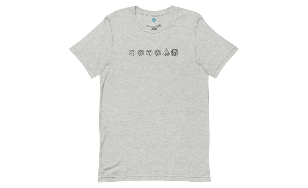 Cube Lineup (Light) - Rubik's Cube Shirt - Image 4