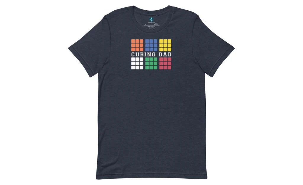 Cubing Dad V4 Rubik's Cube Shirt - Image 7