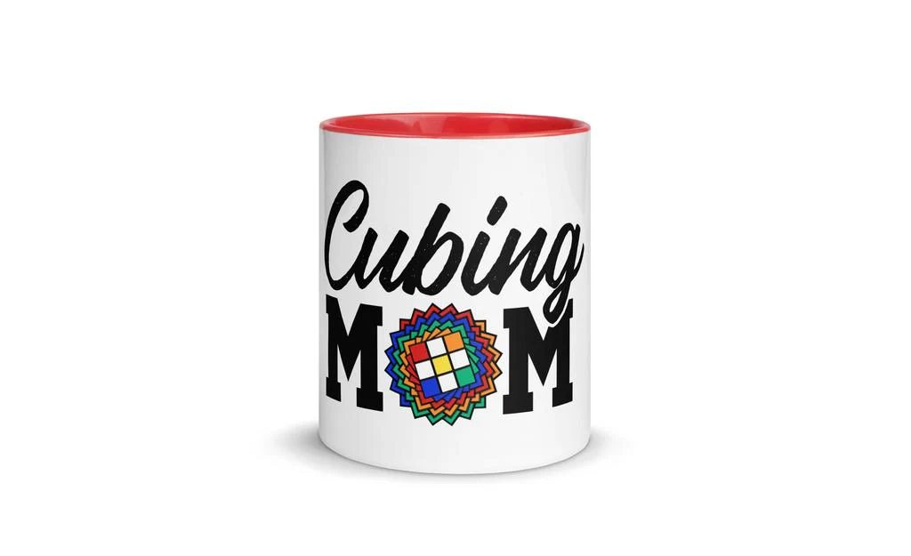 Cubing Mom Daisy Mug Rubik's Cube with Color Inside and on Handle - Image 14