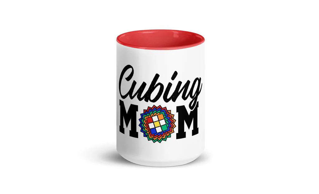 Cubing Mom Daisy Mug Rubik's Cube with Color Inside and on Handle - Image 17