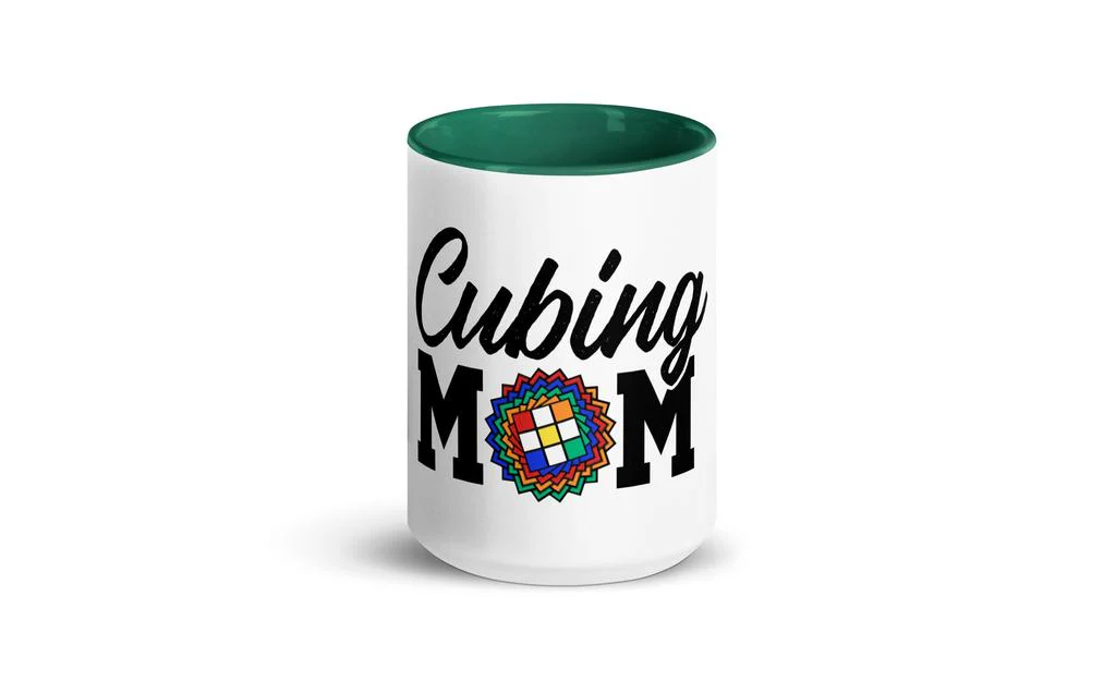 Cubing Mom Daisy Mug Rubik's Cube with Color Inside and on Handle - Image 23