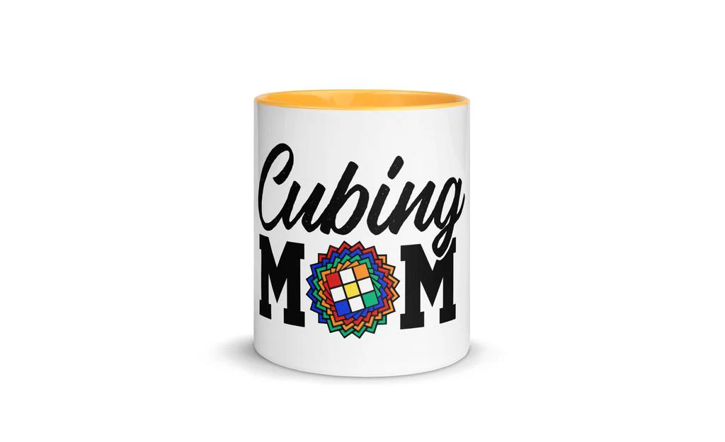 Cubing Mom Daisy Mug Rubik's Cube with Color Inside and on Handle - Image 26