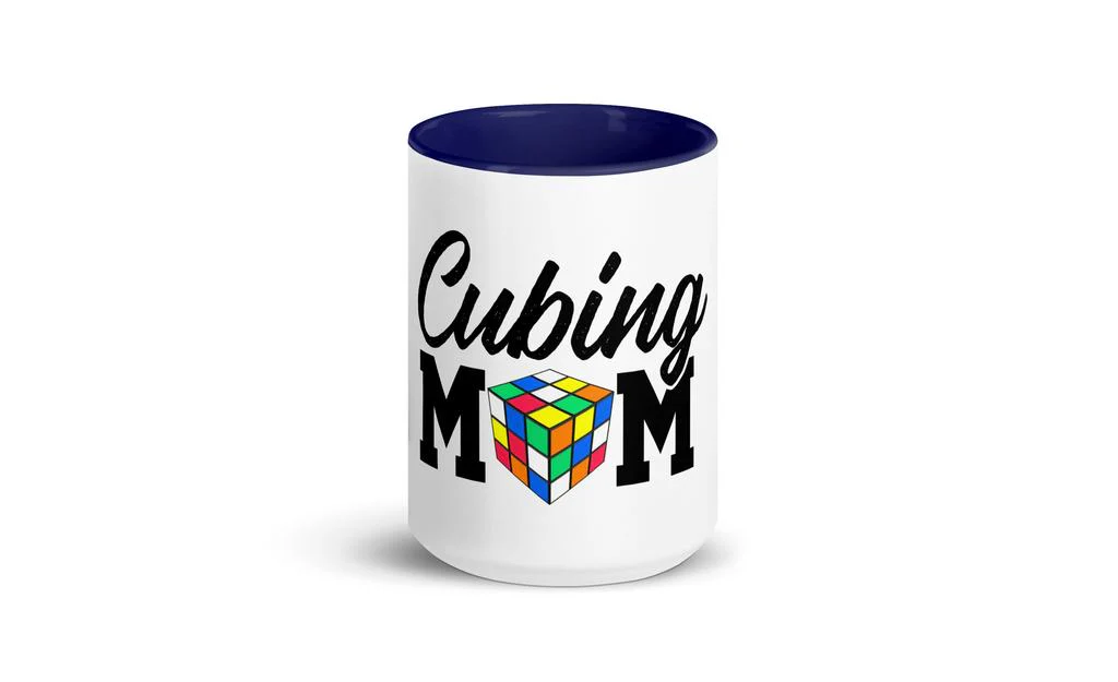Cubing Mom Mug Rubik's Cube with Color Inside and on Handle - Image 11