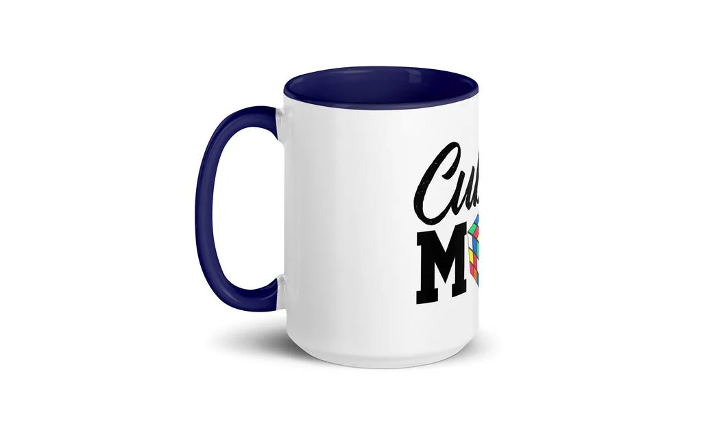 Cubing Mom Mug Rubik's Cube with Color Inside and on Handle - Image 12