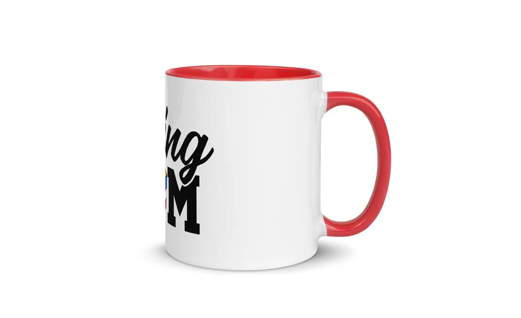 Cubing Mom Mug Rubik's Cube with Color Inside and on Handle - Image 13