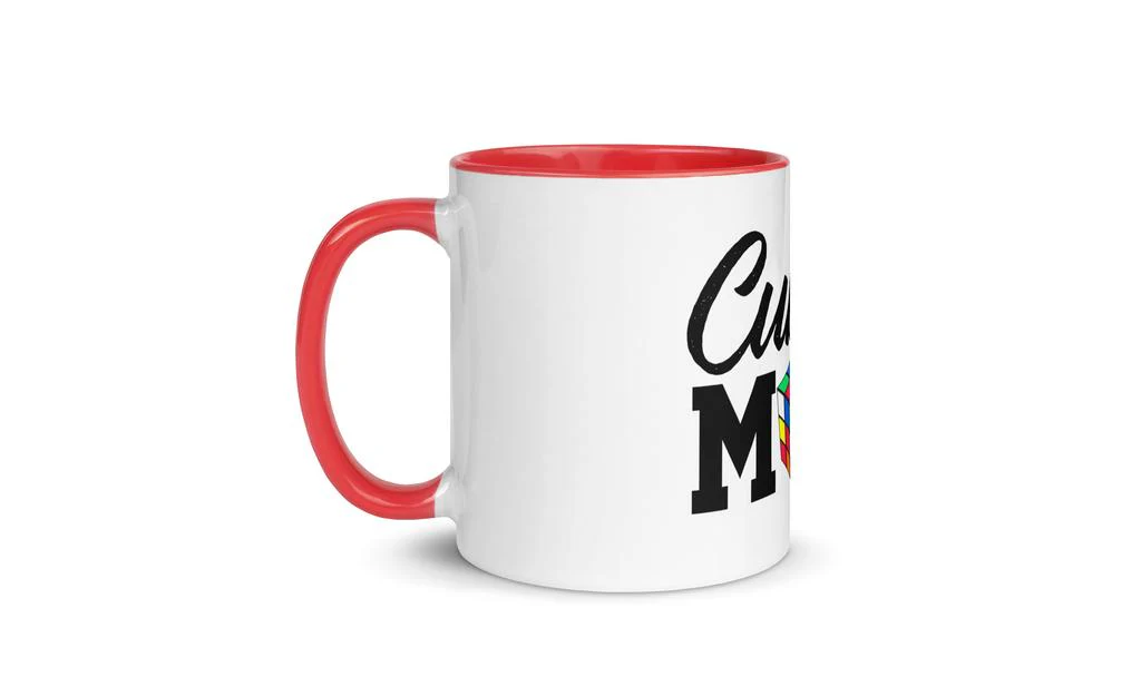 Cubing Mom Mug Rubik's Cube with Color Inside and on Handle - Image 15