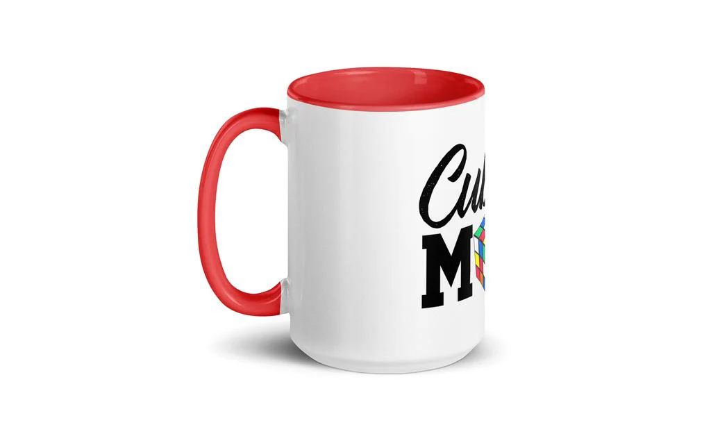 Cubing Mom Mug Rubik's Cube with Color Inside and on Handle - Image 18