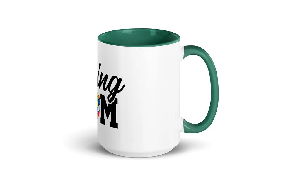 Cubing Mom Mug Rubik's Cube with Color Inside and on Handle - Image 22