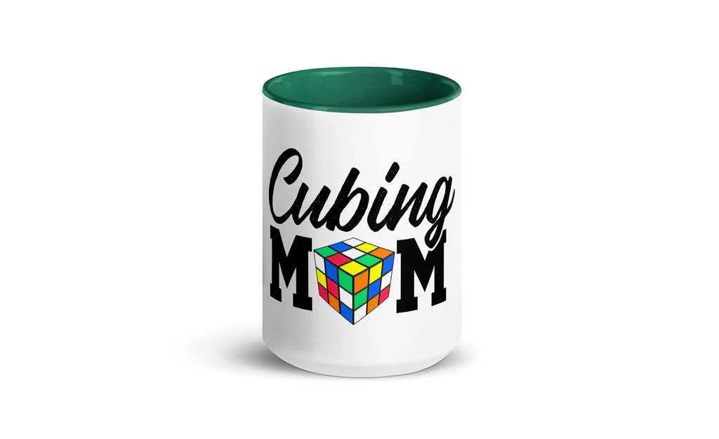 Cubing Mom Mug Rubik's Cube with Color Inside and on Handle - Image 23