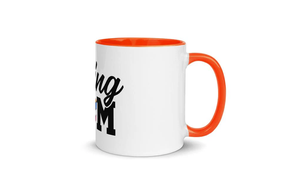 Cubing Mom Mug Rubik's Cube with Color Inside and on Handle - Image 25