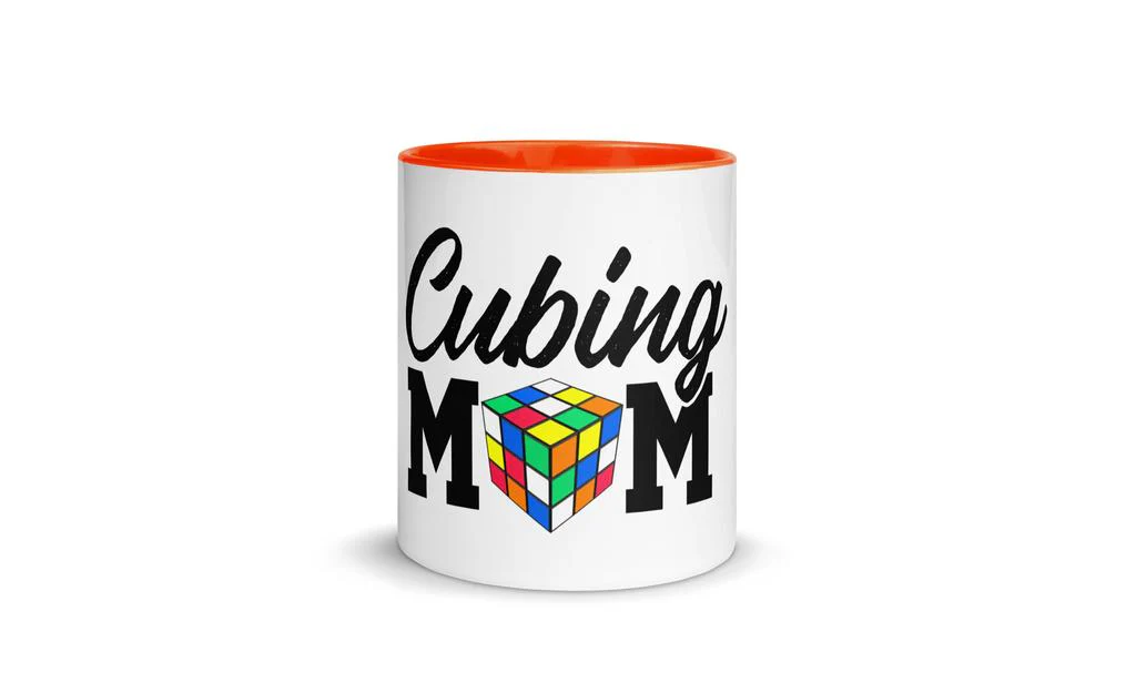 Cubing Mom Mug Rubik's Cube with Color Inside and on Handle - Image 26
