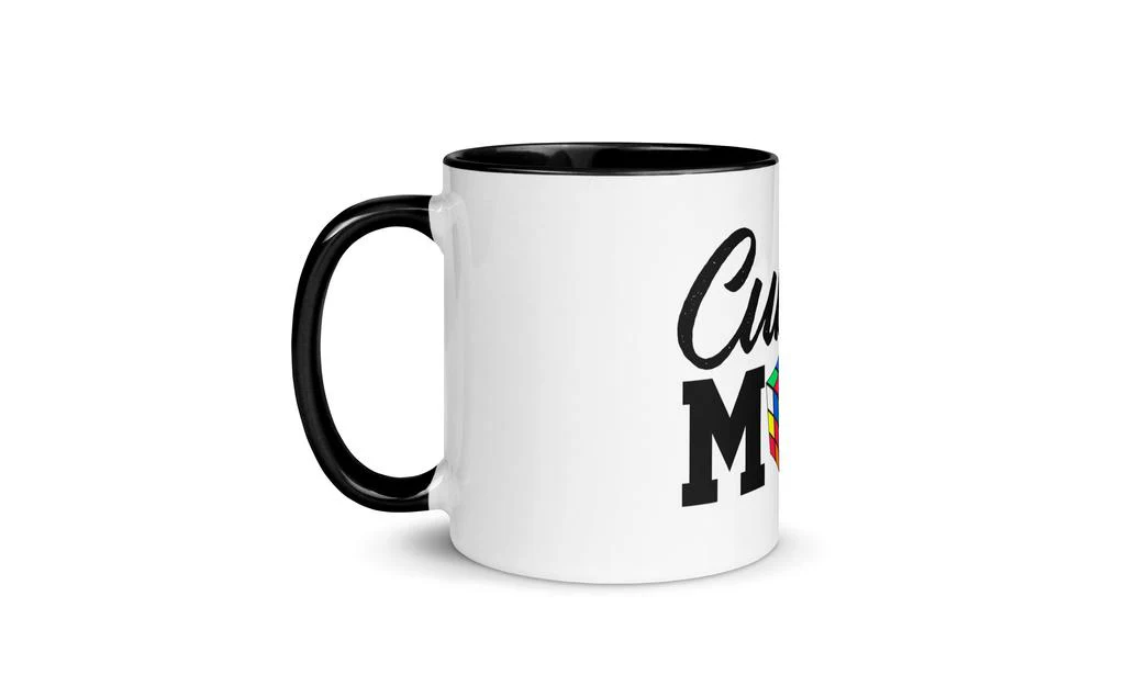 Cubing Mom Mug Rubik's Cube with Color Inside and on Handle - Image 3