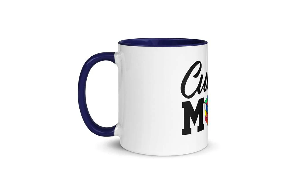 Cubing Mom Mug Rubik's Cube with Color Inside and on Handle - Image 9