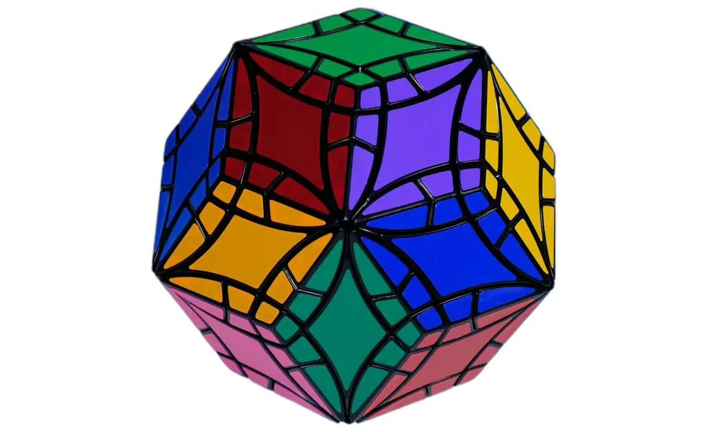 XJ Curvy Face-Turning Rhombic Triacontahedron Plus