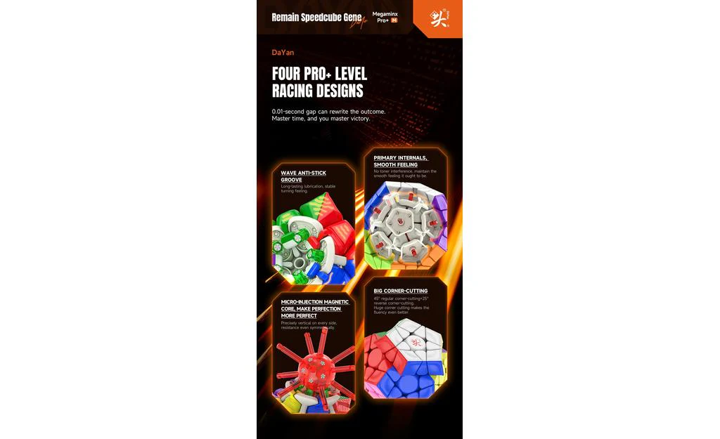 DaYan Megaminx Pro+ (Magnetic, MagLev, Ball-Core) - Large - Image 14