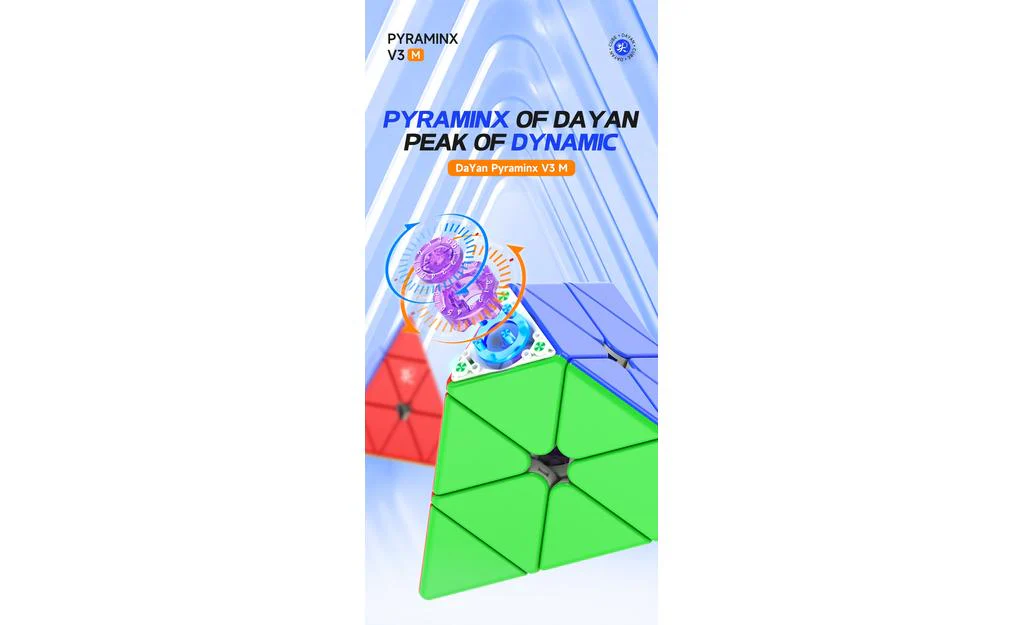 DaYan Pyraminx V3 (Magnetic, MagLev, Ball-Core, UV Coated) - Image 8