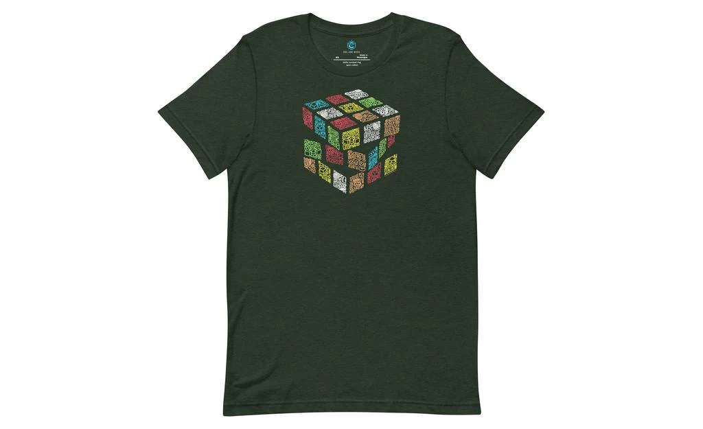 Doodle Cube - Rubik's Cube Shirt - Image 4